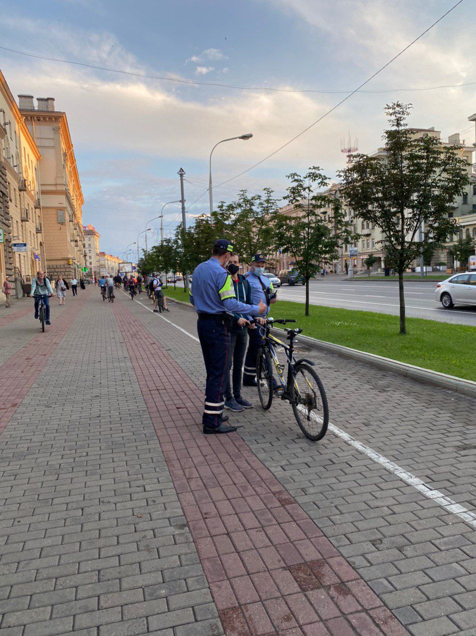 У Мінску затрымлівалі ўдзельнікаў велапрабегу салідарнасці