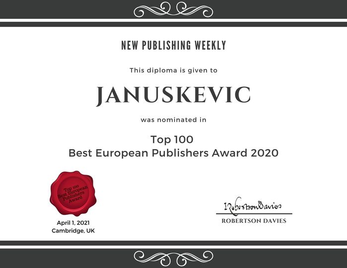 "Янушкевіч" трапіла ў прэстыжны рэйтынг найлепшых выдавецтваў Еўропы