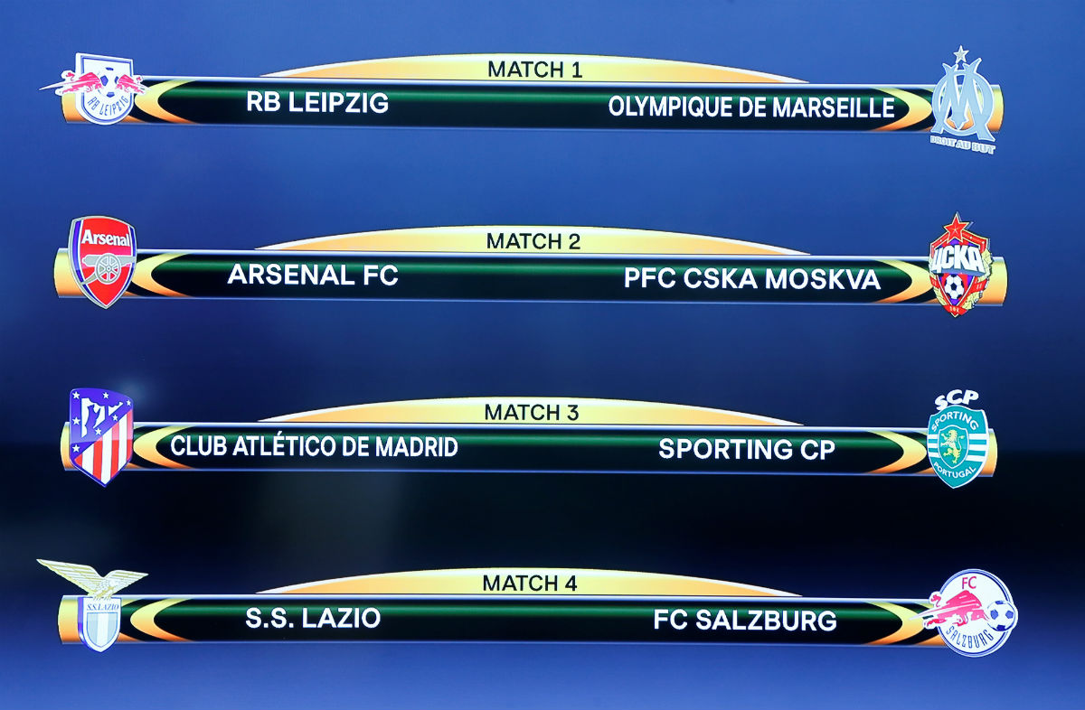 Сталі вядомыя вынікі лёсавання ¼ фіналу футбольнай Лігі Еўропы
