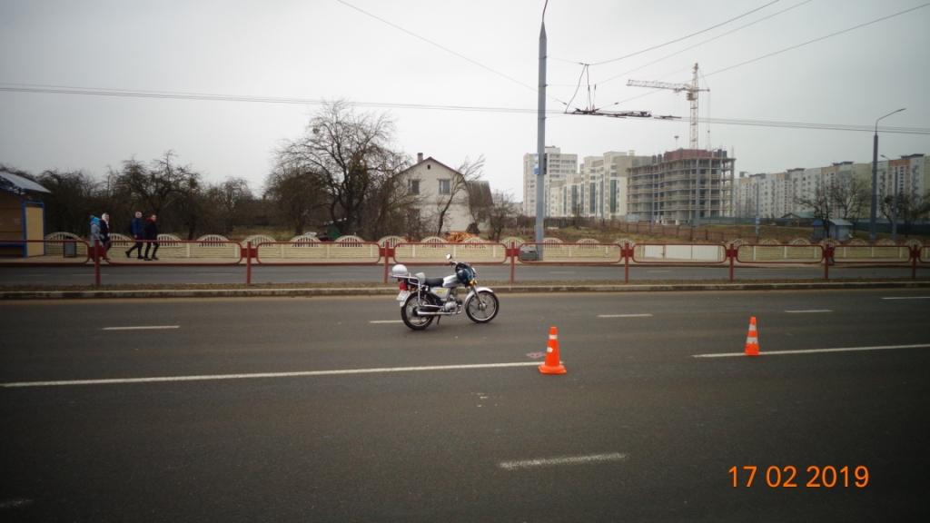 У Гродне адбылося першае сёлета ДТЗ з удзелам мапедыста