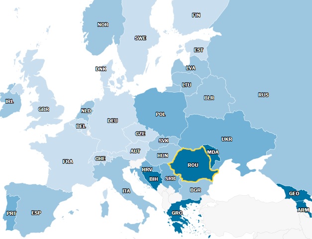 Па ўзроўні рэлігійнасці Беларусь на 13-м месцы сярод краін Еўропы