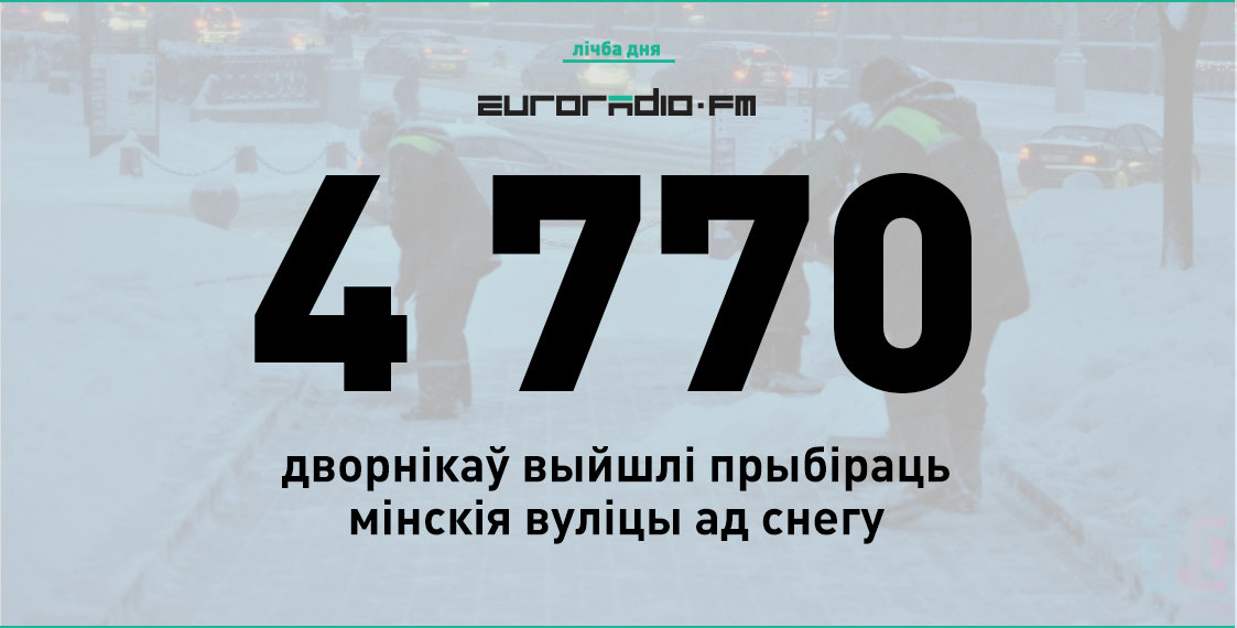 Наколькі даражэй за звычайны снегапад абыходзіцца Мінску “Даніэла”