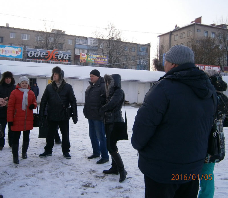 Магілёўскія прадпрымальнікі зладзілі стыхійную акцыю пратэсту (фота)