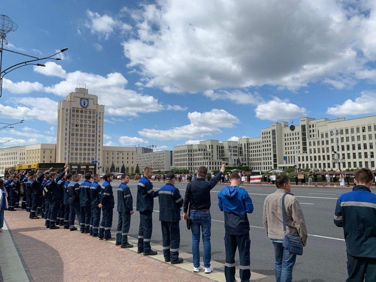 Да пратэстаў далучыліся работнікі мінскага метро