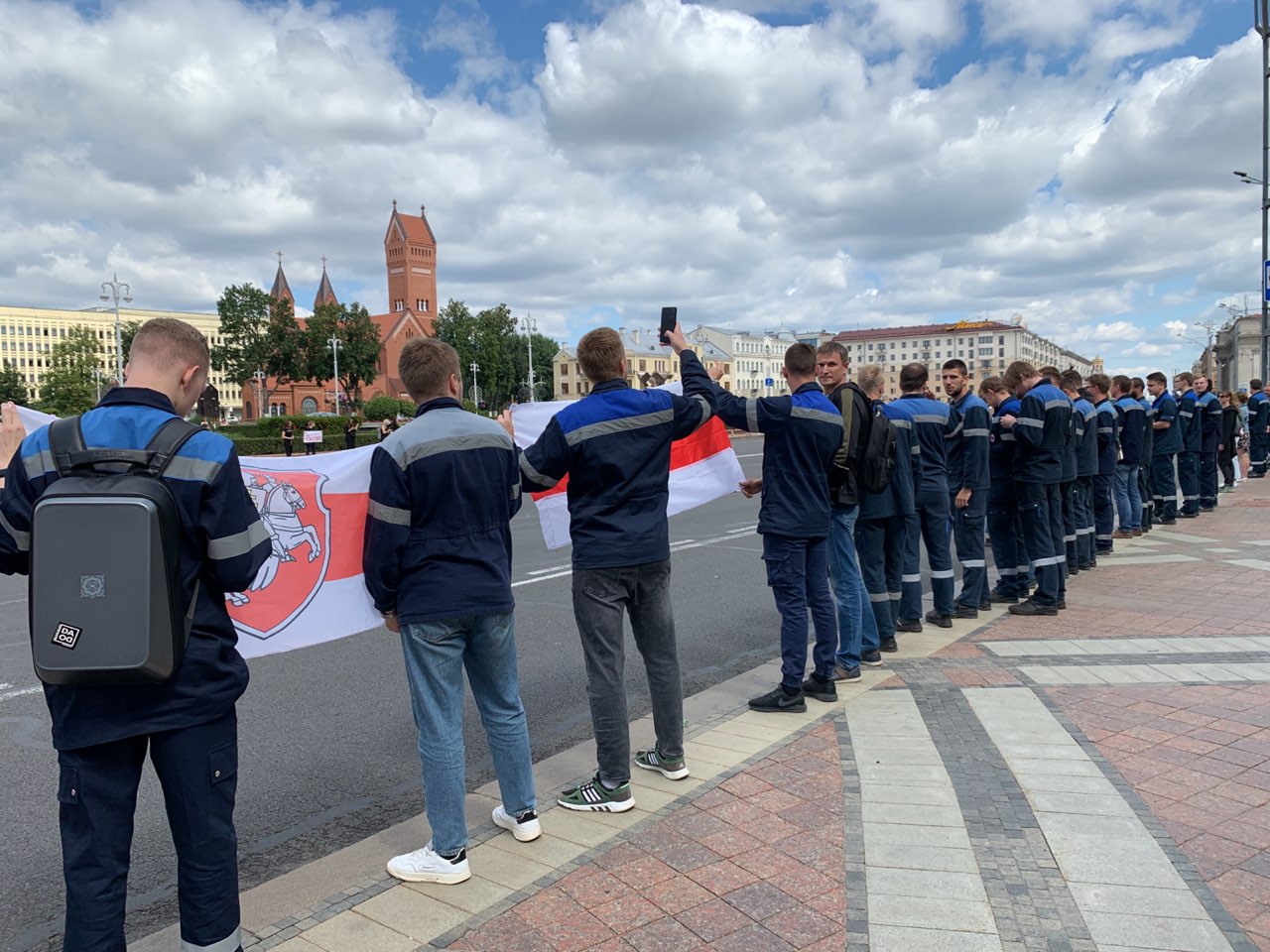 Да пратэстаў далучыліся работнікі мінскага метро