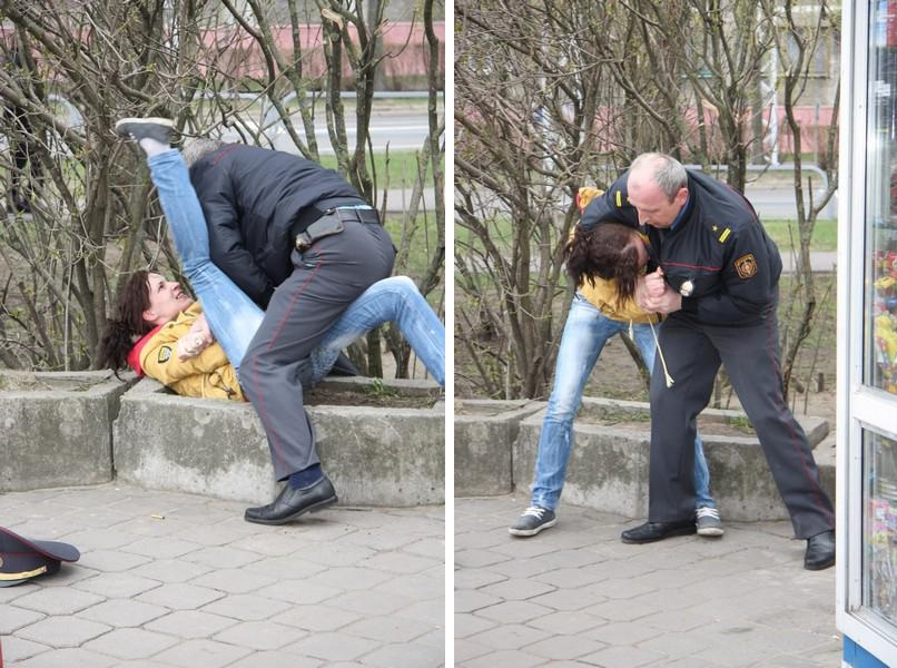 Іх б'юць жанчыны і дзеці. Міліцыянты і людзі, якія ім "навалялі"