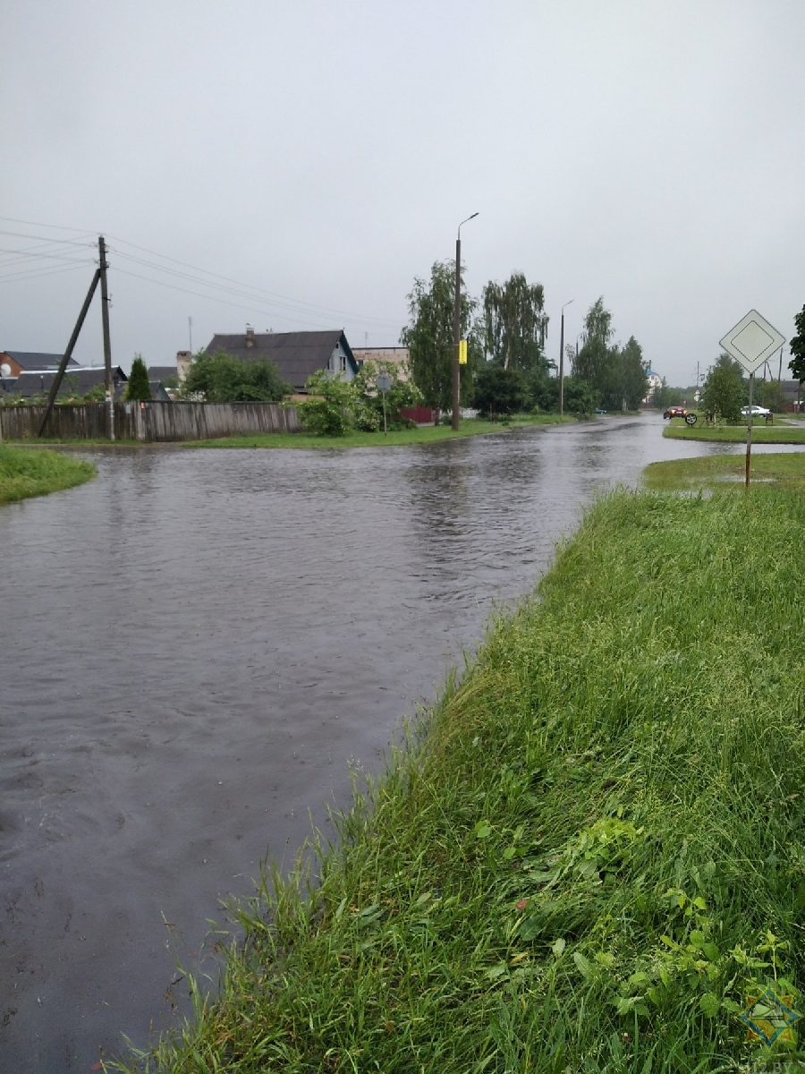 За сем гадзінаў у Барысаве выпала траціна месячнай нормы ападкаў