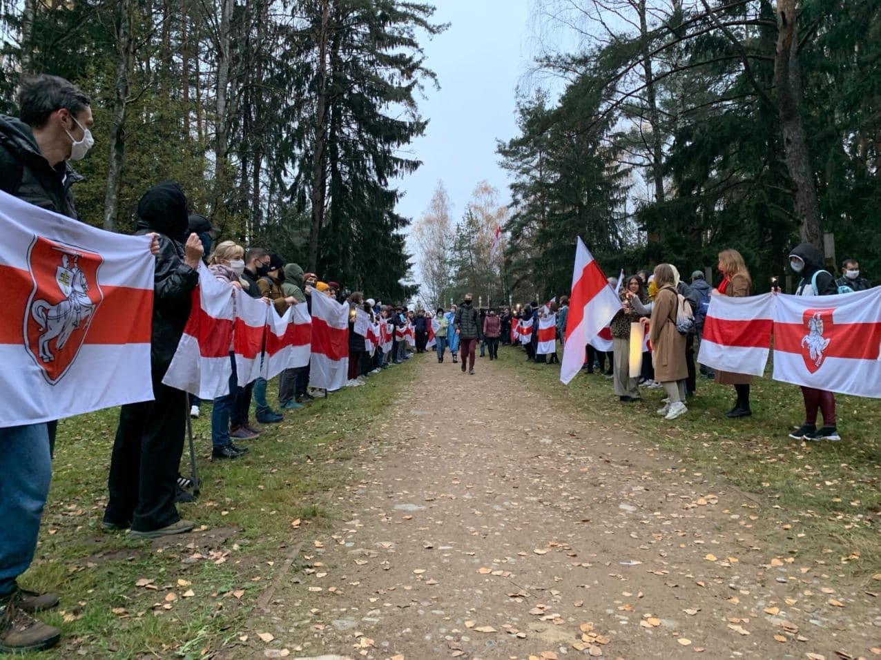 Марш против террора: путь минчан в Куропаты в фото