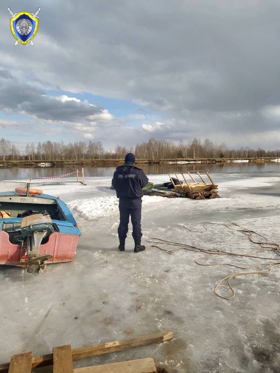 Ребёнок утонул в Березине, провалившись под лёд