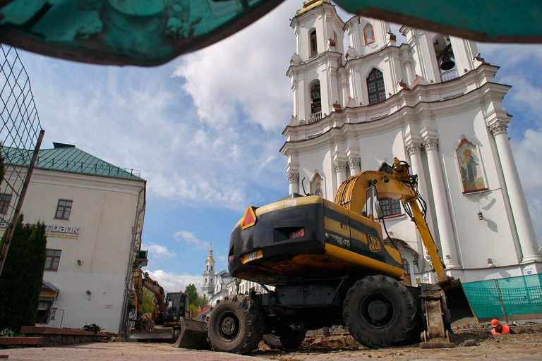 В центре Витебска рабочие откопали что-то интересное