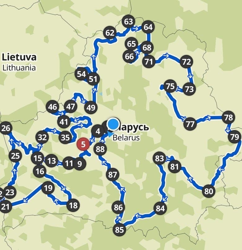 Мінчук плануе летам праехаць па Беларусі на ровары больш за 4 тысячы кіламетраў