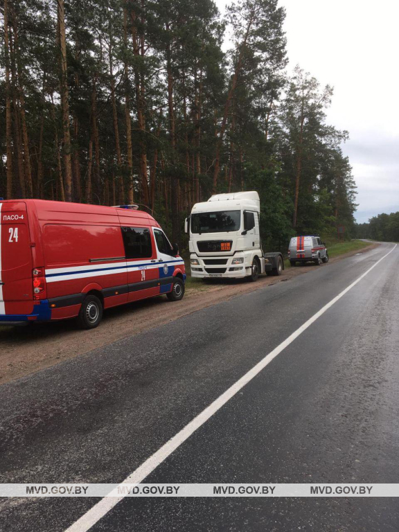 Украінскі цягач згубіў у Беларусі цыстэрну са звадкаваным газам