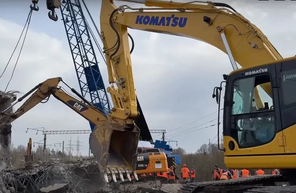 Праз станцыю Вязьма прайшоў першы цягнік