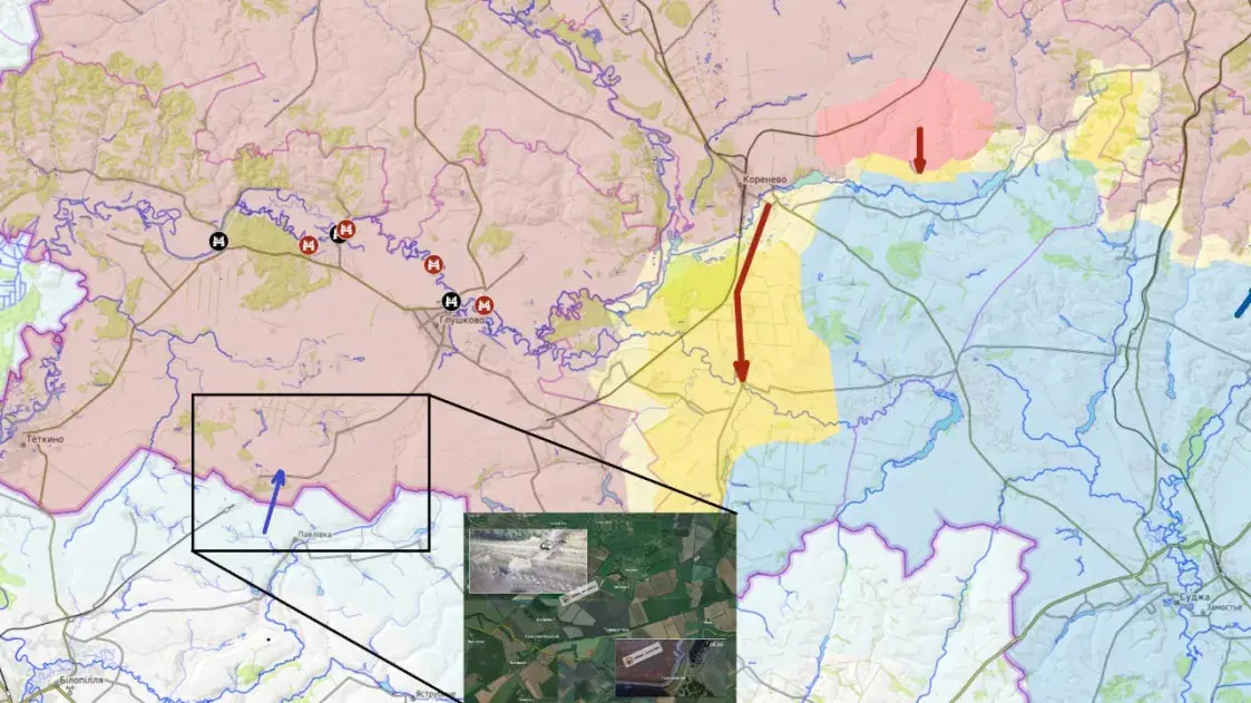 У Курскай вобласці ўкраінскія войскі спрабуюць нанесці расіянам флангавы ўдар