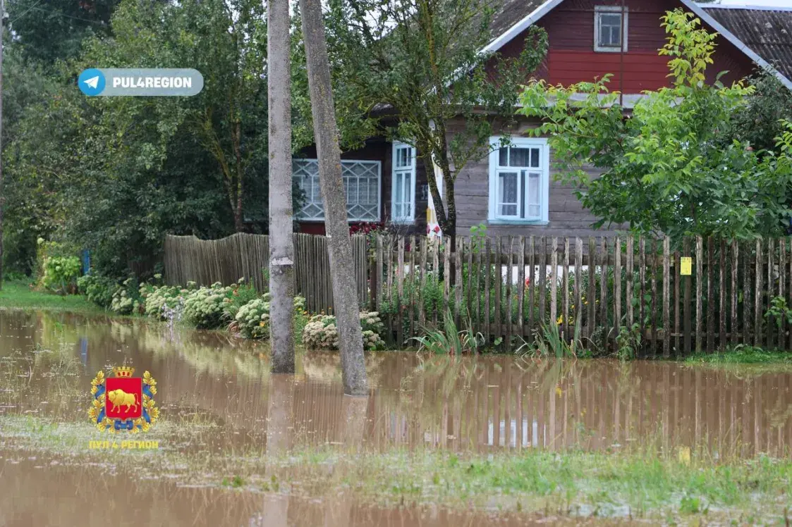 У Гродзенскім раёне стыхія разбурыла мост