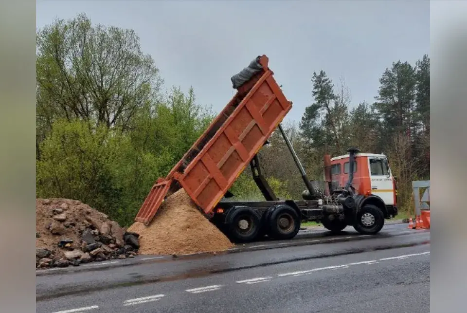 Вінаватымі ў затапленні дарогі ў Мядзельскім раёне прызналі баброў