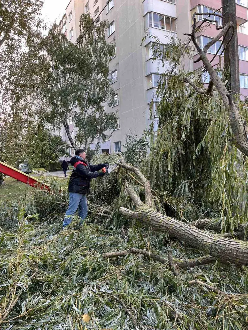 У Беларусі без святла былі больш за 800 населеных пунктаў