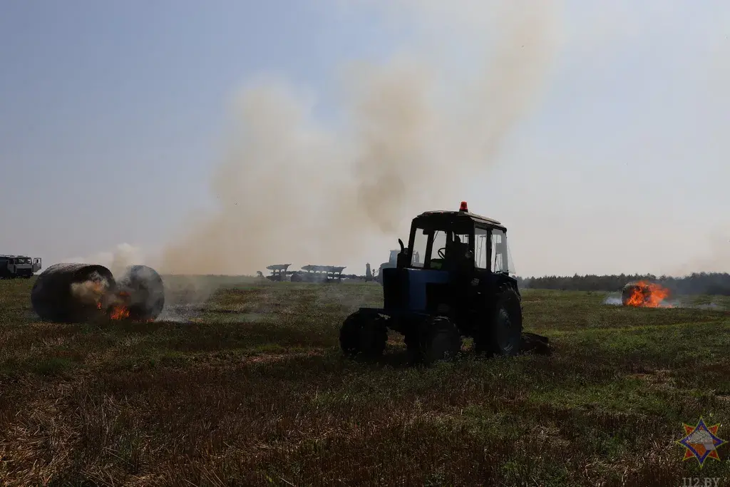 У Нясвіжскім раёне імітавалі пажар, падзенне дрэва на дарогу і выбух