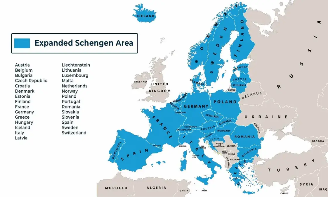 Балгарыя і Румынія далучацца да Шэнгену з 1 студзеня 2025 года 