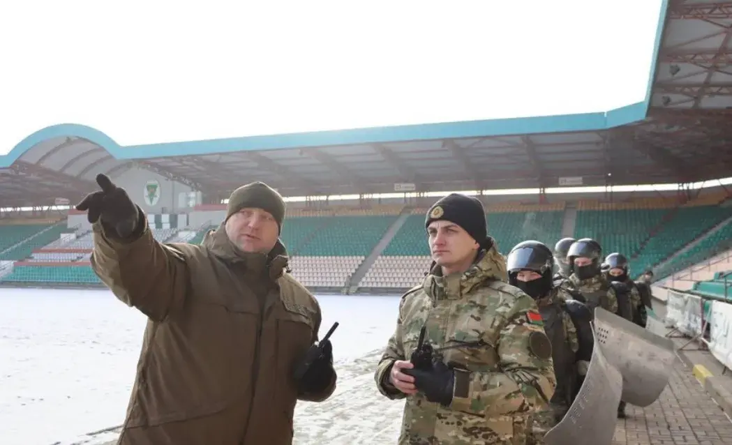 У Гомелі сілавікі правялі вучэнні на стадыёне "Цэнтральны"
