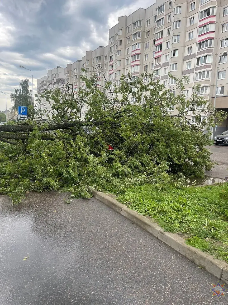 Ад стыхіі ў панядзелак загінуў чалавек, некалькі атрымалі траўмы