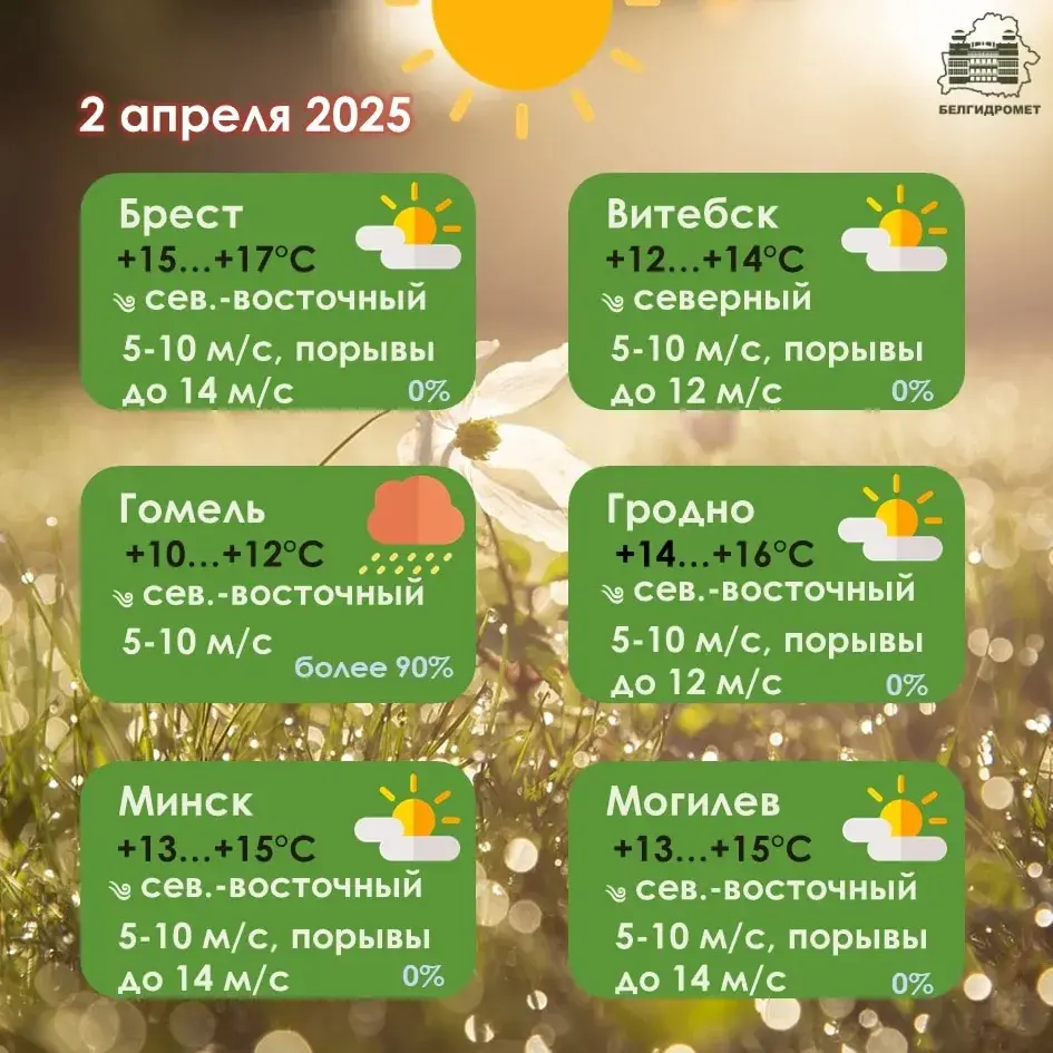 У сераду ў Беларусі месцамі чакаюцца моцныя дажджы