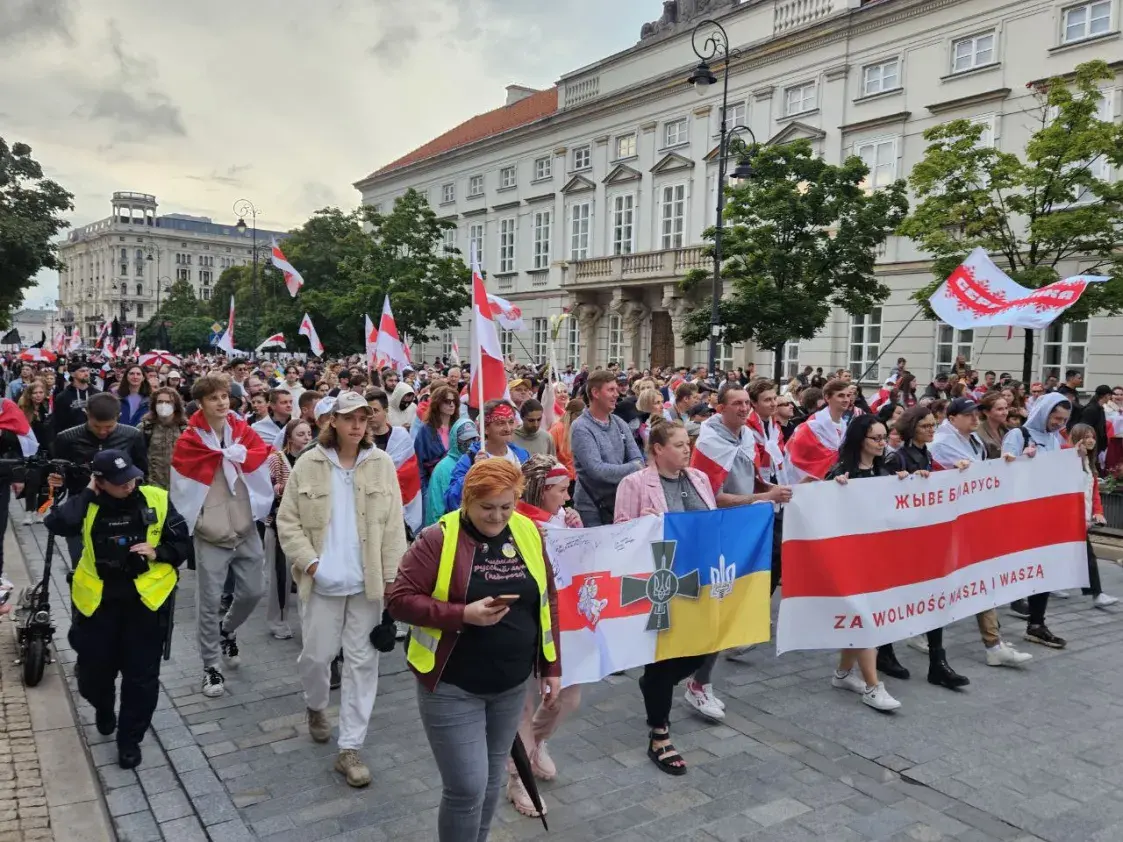 Беларусы Варшавы выйшлі 9 жніўня на акцыю салідарнасці