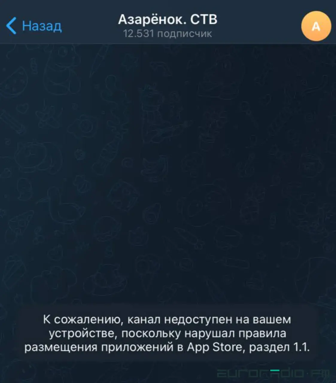 Тэлеграм заблакаваў каналы Азаронка ды іншых прапагандыстаў