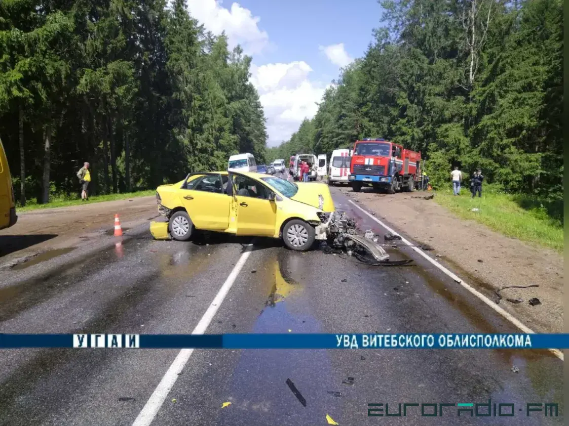 У аварыі ў Полацкім раёне пацярпелі пяць чалавек