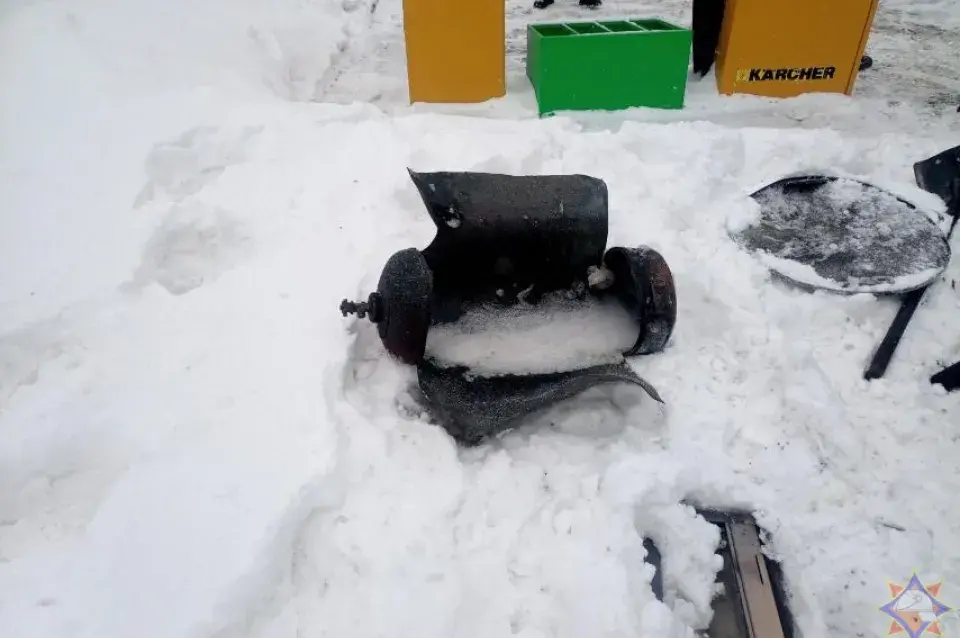 У Магілёве на аўтазапраўцы загарэўся грузавік, выбухнуў газавы балон