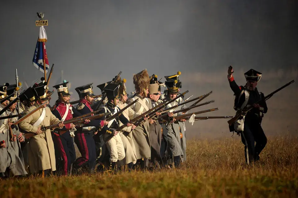 Пад Барысавам рэканструявалі бітву 1812 года (фота)