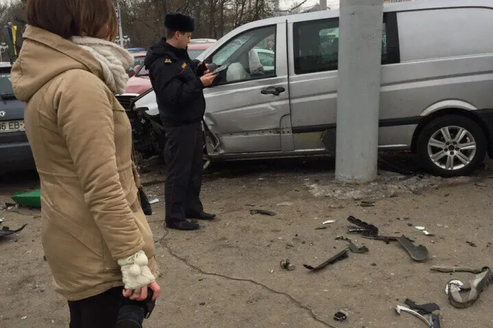 У Віцебску мікрааўтобус збіў чатырох пешаходаў (фота)