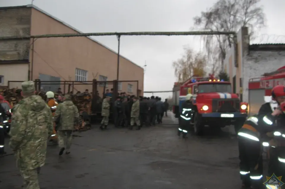 У ваўкавыскай калоніі адбыўся пажар