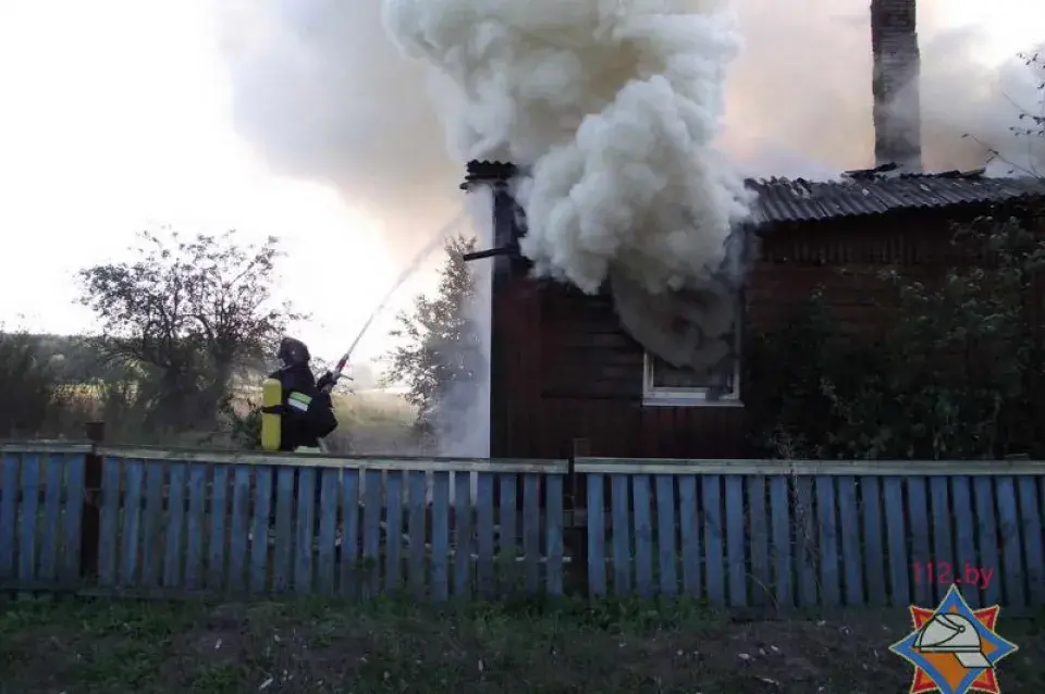 У Мазырскім раёне на пажары ў доме загінуў мужчына