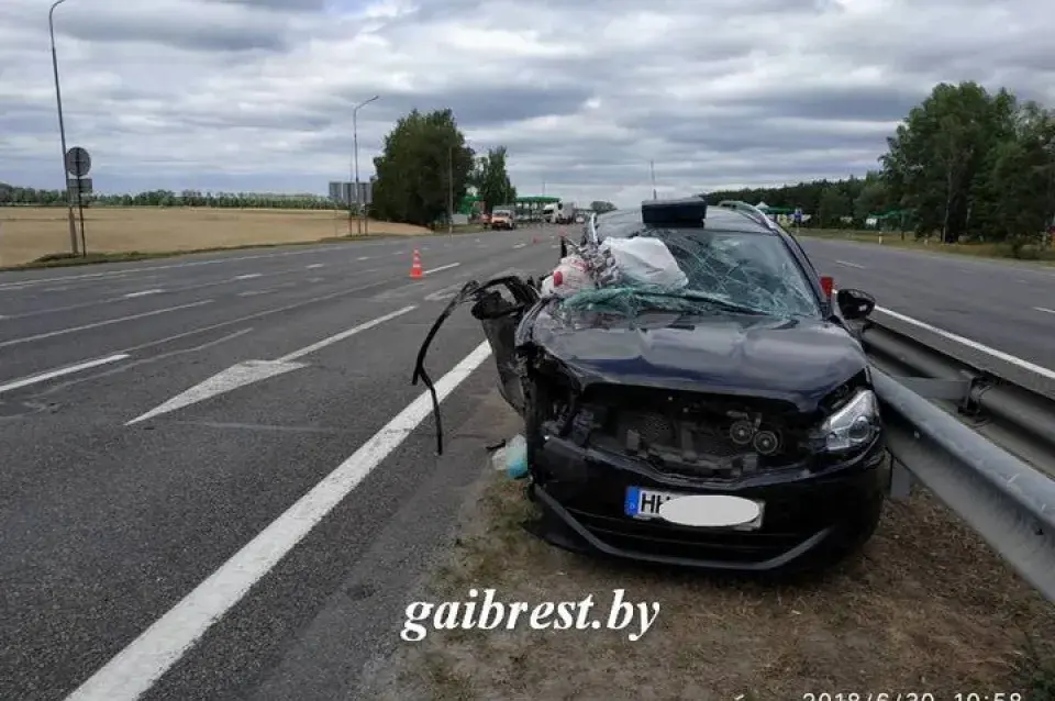 Пад Кобрынам у ДТЗ загінуў 8-месячны хлопчык, якога везлі з Нямеччыны