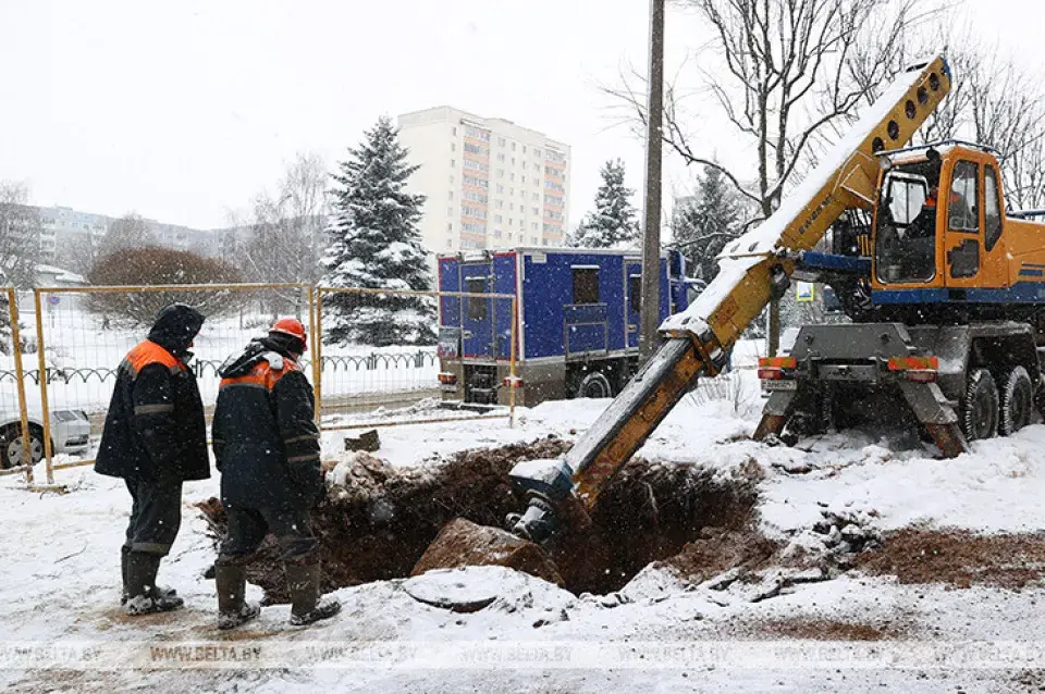 У Мінску затапіла скрыжаванне Якубоўскага і Адзінцова ў Фрунзенскім раёне