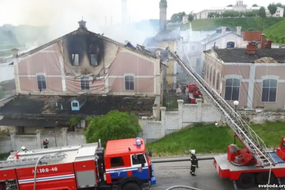 У Гродне гарэў былы палац Сапегаў, помнік архітэктуры XIX стагоддзя