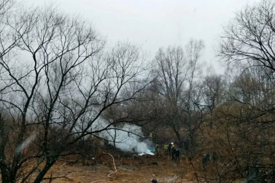 На вуліцу расійскага Хабараўска зваліўся верталёт Мі-8