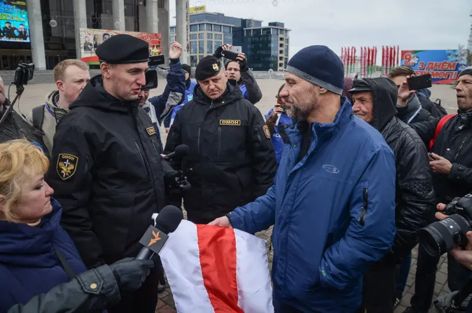 Як праходзіла першамайскае шэсце ў Мінску (фотарэпартаж)