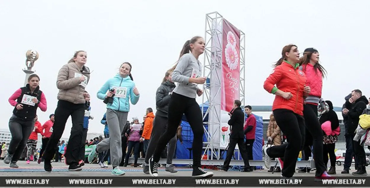 Па Мінску прабягуць 2 тысячы ўдзельніц "Beauty run"