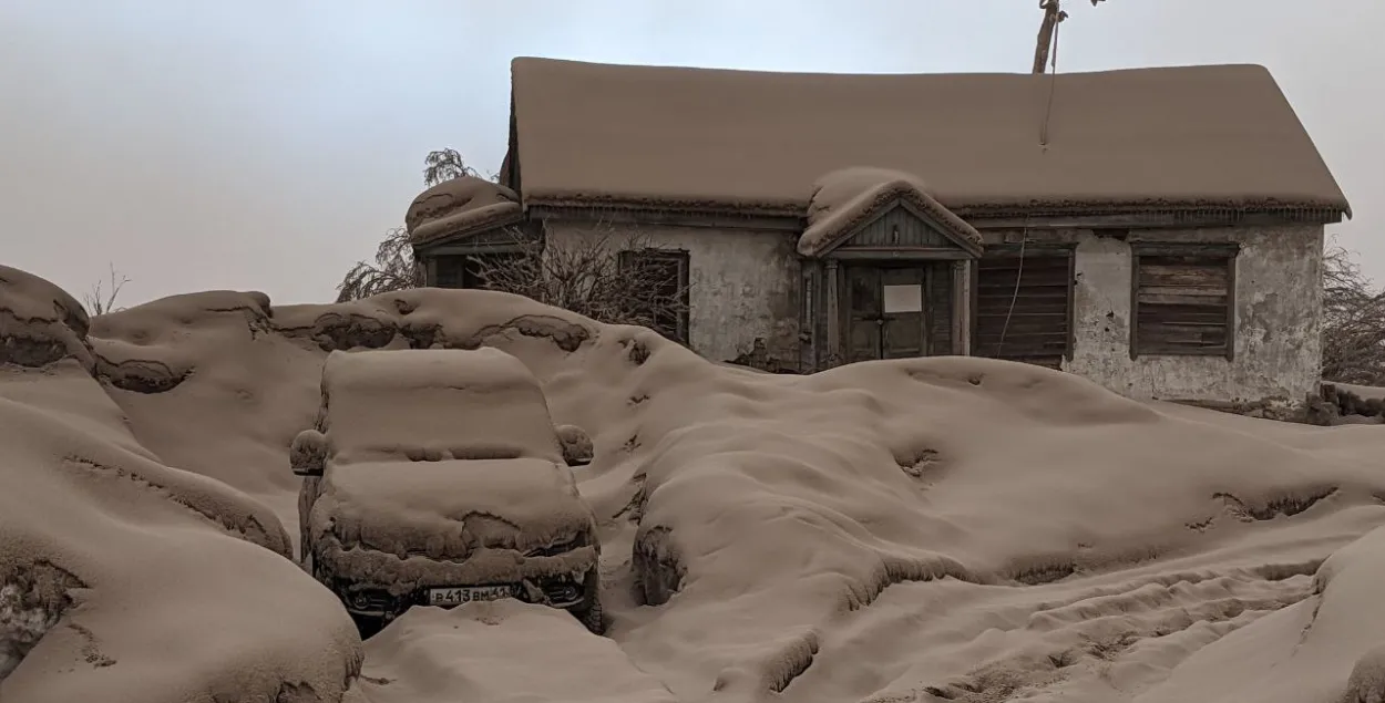 Рэкордная за апошнія 60 гадоў колькасць попелу / t.me/s_volcanology/
