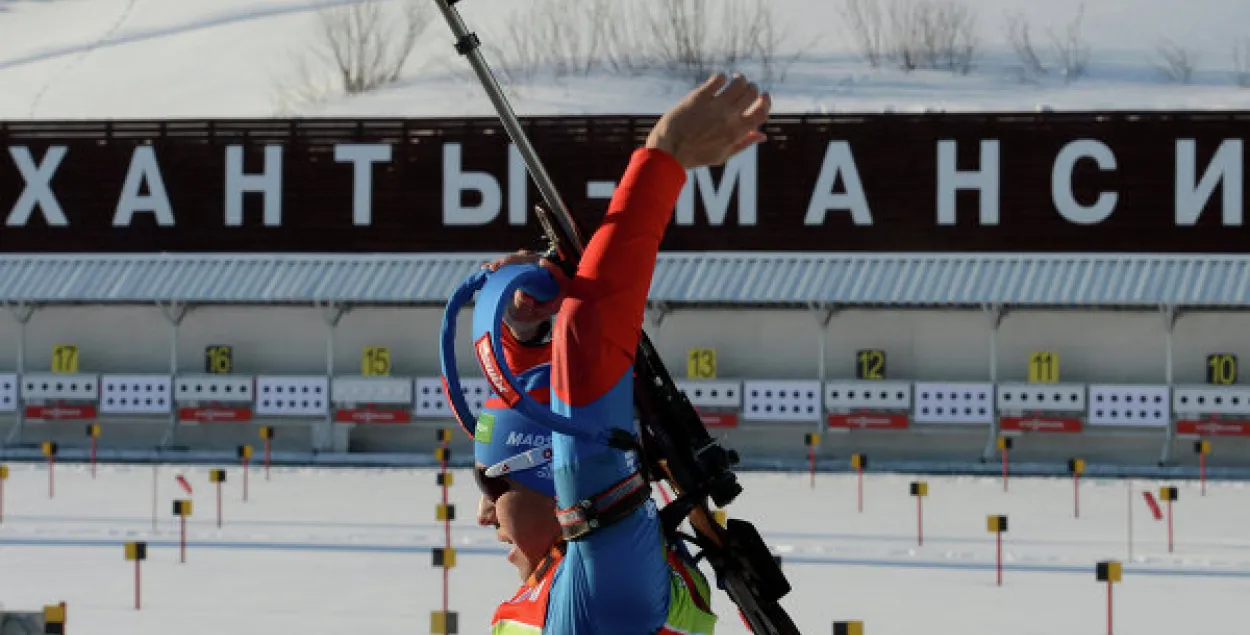 Сёння 5 беларусак паўдзельнічаюць у спрынце на этапе Кубка свету па біятлоне