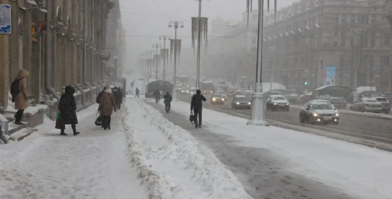 В Минск вернулась зима / БЕЛТА
