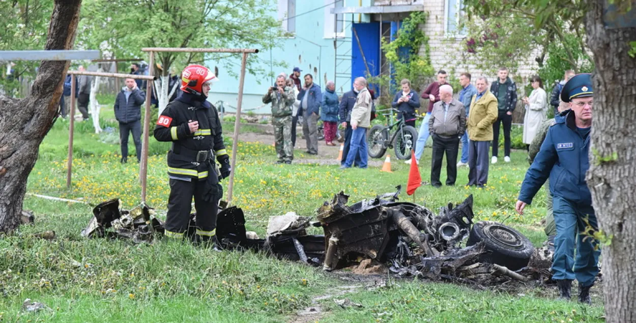 СК распачаў крымінальную справу па факце авіякатастрофы ў Баранавічах