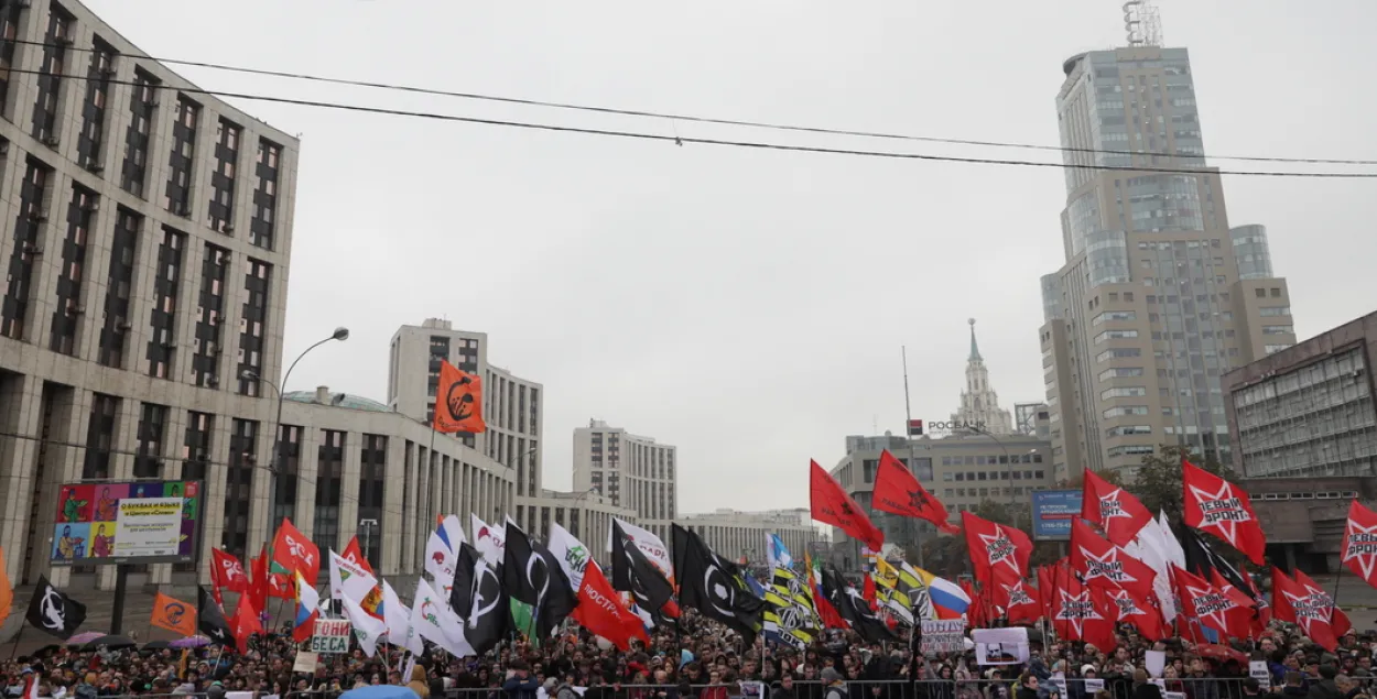  У Маскве праходзіць апазіцыйны мітынг "Адпускай"