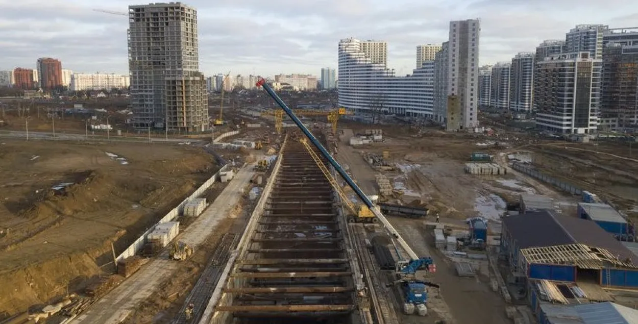 Пракладка трэцяй лініі Мінскага метро / БЕЛТА