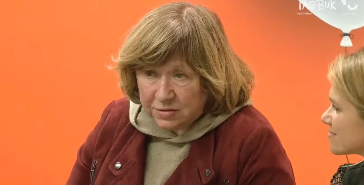 Svetlana Alexievich at Taobuk press conference​