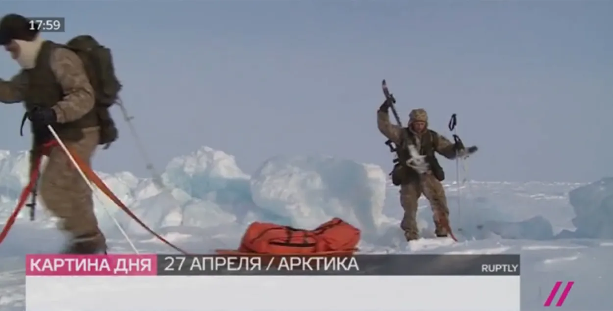 Беларускія дэсантнікі разам з расійскімі паставілі лядовы лагер у Запаляр'і