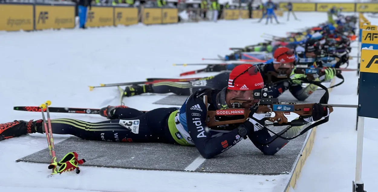 Два белоруса попали в первую десятку на масс-старте в Шушене / twitter.com/IBU_CUP