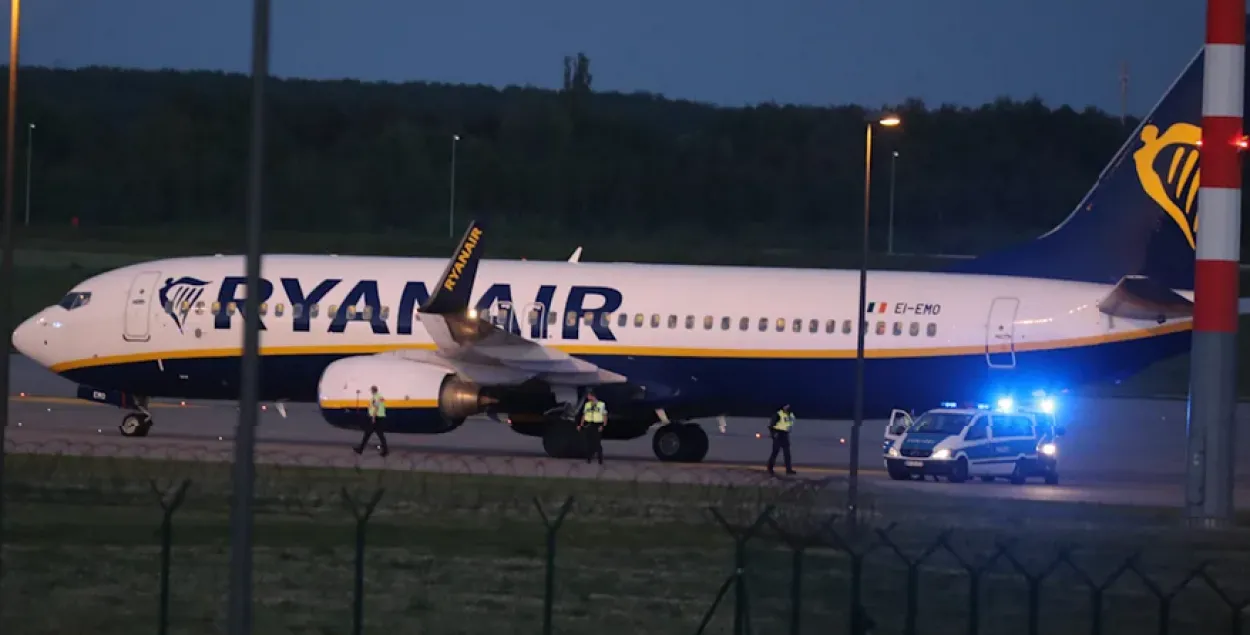 У Берліне здзейсніў экстранную пасадку самалёт Ryanair 